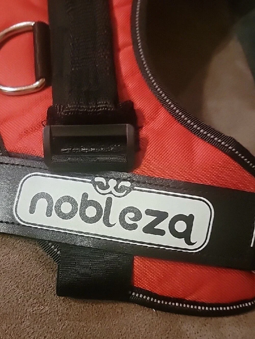 Nobleza Red Dog Harness with D-Ring Size Med New